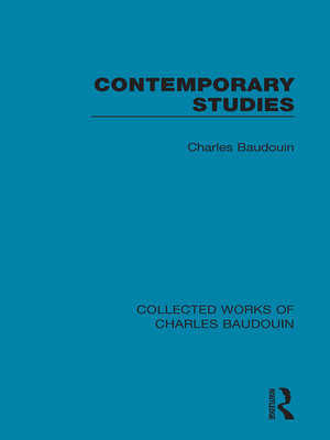 cover image of Contemporary Studies